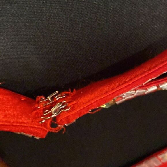 Alyce Paris Red Halter Dress Size 8 - Picture 8 of 8